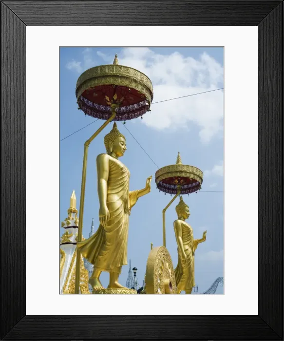 Framed Print : Thailand, Nakhon Phanom, Nakhon Phanom. Buddha statues at Wat Maha That Framed Print : Thailand, Nakhon Phanom, Nakhon Phanom. Buddha statues at Wat Maha That