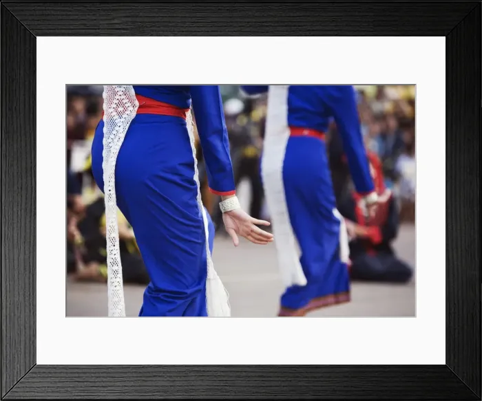 Framed Print : Thailand, Sakhon Nakhon, Sakhon Nakhon. Phu Thai dancers at the Bai See Su Khwan Framed Print : Thailand, Sakhon Nakhon, Sakhon Nakhon. Phu Thai dancers at the Bai See Su Khwan