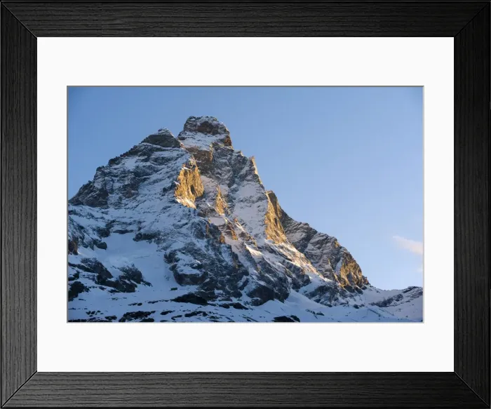 Framed Print : Italy, Breuil-Cervinia, Cervinia Ski Resort. The peak of the Matterhorn Framed Print : Italy, Breuil-Cervinia, Cervinia Ski Resort. The peak of the Matterhorn