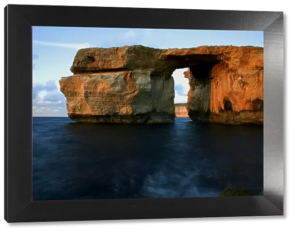 Malta, Gozo, Europe; The Azure Window in Dwerja formed by sea erosion