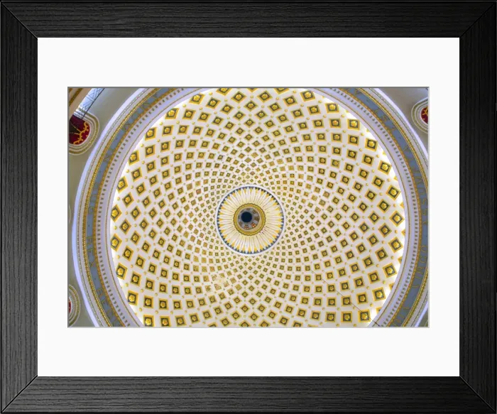 Framed Print : Malta, Europe; Interior of Mosta church Framed Print : Malta, Europe; Interior of Mosta church