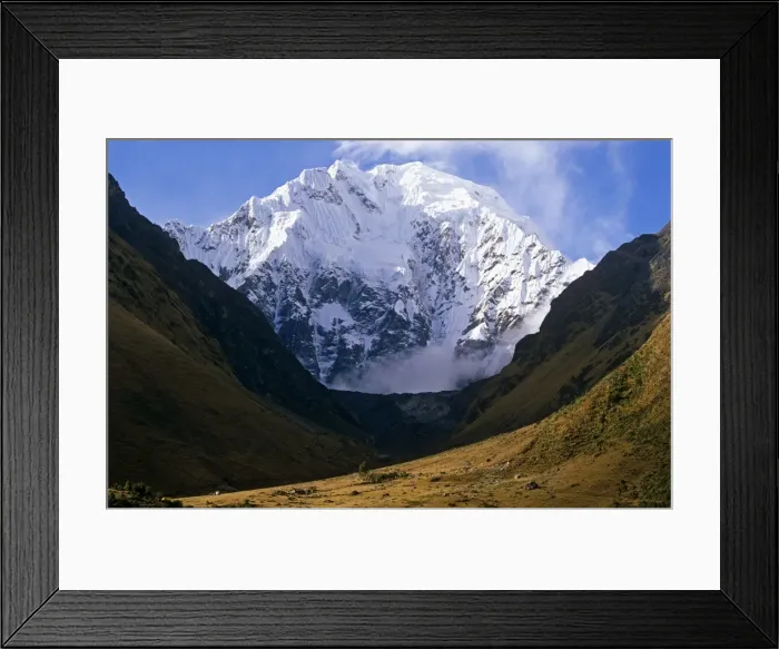 Framed Print : Peru, Andes, Cordillera Vilcabamba, Nevado Salkantay (or Salcantay). At well over 6000m high Framed Print : Peru, Andes, Cordillera Vilcabamba, Nevado Salkantay (or Salcantay). At well over 6000m high