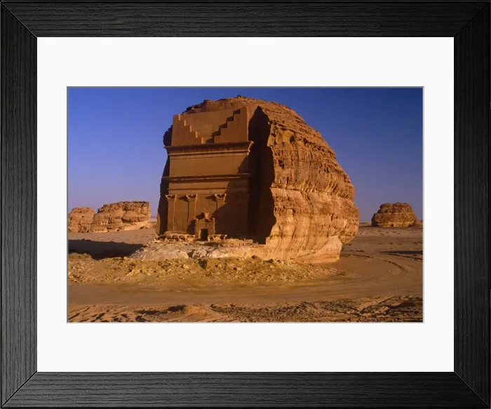 Framed Print : Saudi Arabia, Madinah, nr. Al-Ula, Madain Saleh (aka Hegra). Now a UNESCO World Heritage Site Framed Print : Saudi Arabia, Madinah, nr. Al-Ula, Madain Saleh (aka Hegra). Now a UNESCO World Heritage Site
