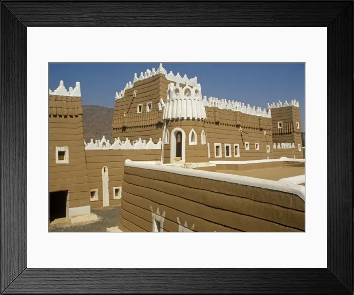 Framed Print : Saudi Arabia, Najran, Najran. Built in the 1940s, Najran Fort, or Qasr al-Imara Framed Print : Saudi Arabia, Najran, Najran. Built in the 1940s, Najran Fort, or Qasr al-Imara