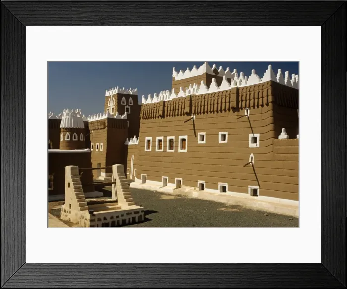 Framed Print : Saudi Arabia, Najran, Najran. Built in the 1940s, Najran Fort, or Qasr al-Imara Framed Print : Saudi Arabia, Najran, Najran. Built in the 1940s, Najran Fort, or Qasr al-Imara