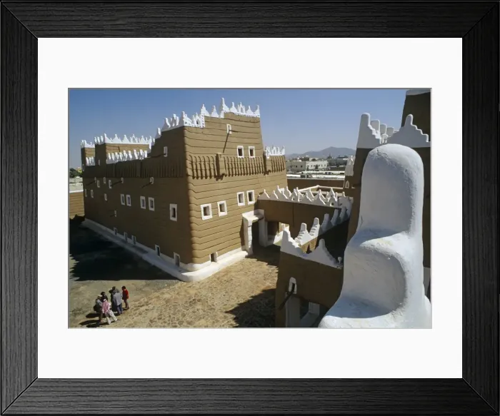 Framed Print : Saudi Arabia, Najran, Najran. Built in the 1940s, Najran Fort, or Qasr al-Imara Framed Print : Saudi Arabia, Najran, Najran. Built in the 1940s, Najran Fort, or Qasr al-Imara