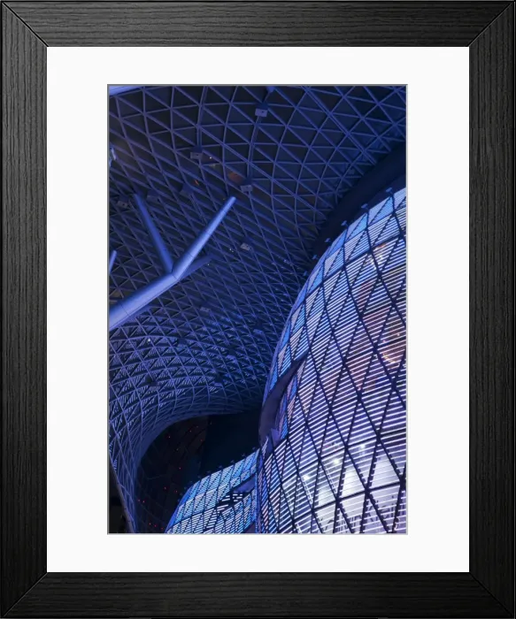 Framed Print : Singapore, Singapore, Orchard Road. Architecture of the ION Orchard Mall