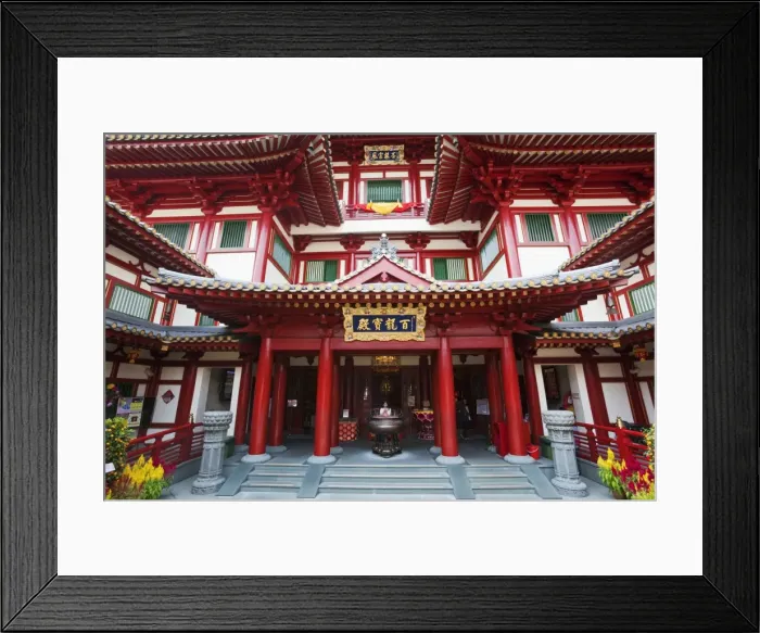 Framed Print : Singapore, Singapore, Chinatown. Buddha Tooth Relic Temple and Museum