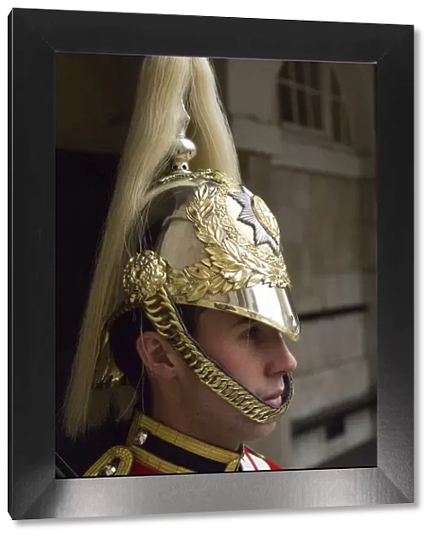 England, London. A Guardsman in the Household Cavalry