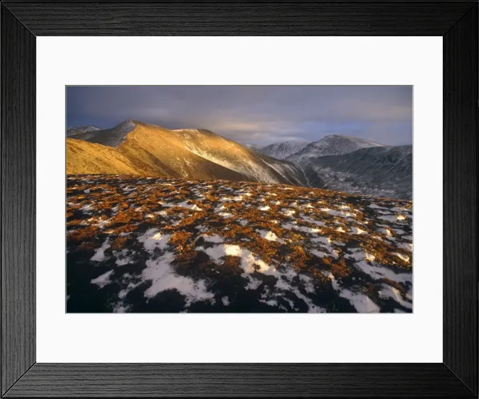 Framed Print : Winter fells abover Buttermere, Lake District, Cumbria, England Framed Print : Winter fells abover Buttermere, Lake District, Cumbria, England
