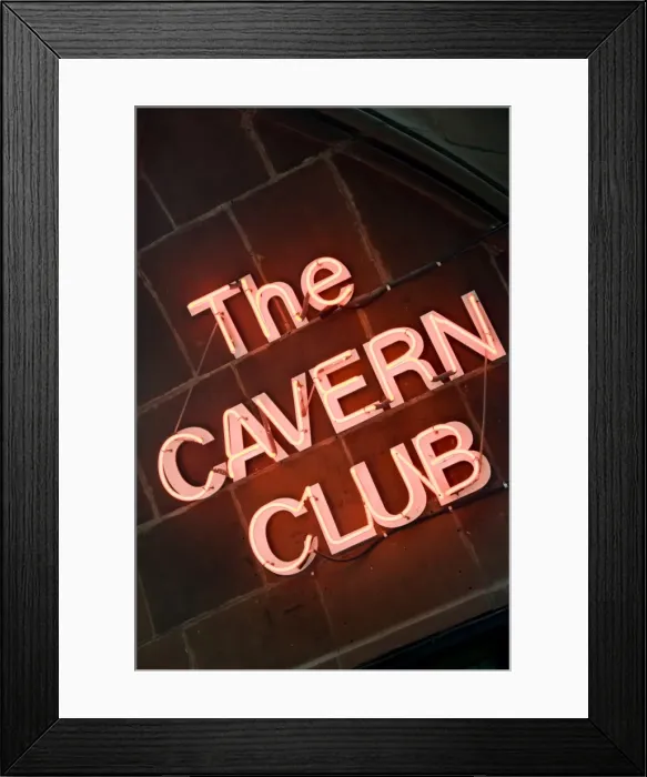 Framed Print : The Cavern Club at 10 Mathew Street, Liverpool. England, UK