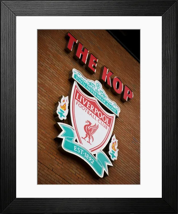 Framed Print : Anfield road football stadium home of liverpool FC. Liverpool, Merseyside, england Framed Print : Anfield road football stadium home of liverpool FC. Liverpool, Merseyside, england