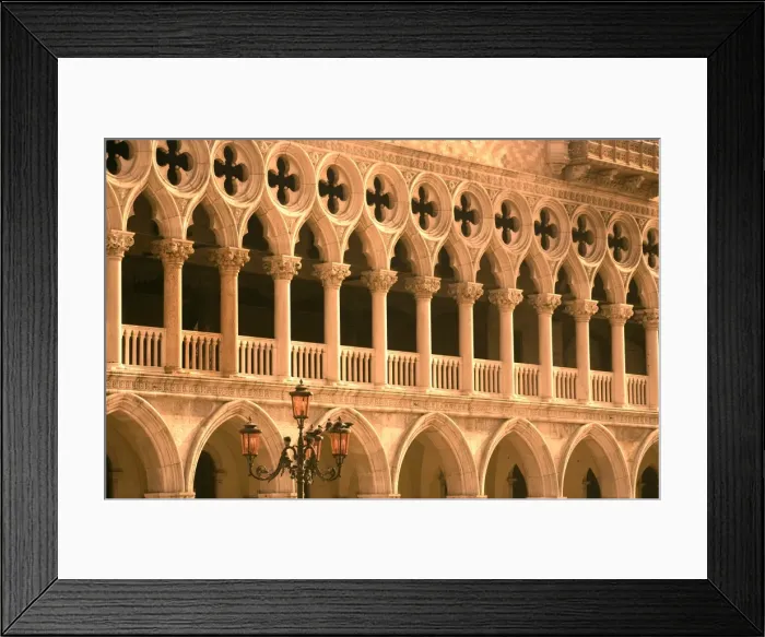 Framed Print : Italy, Veneto, Venice; Arches on the Palazzo Ducale, one of the main icons of Venice Framed Print : Italy, Veneto, Venice; Arches on the Palazzo Ducale, one of the main icons of Venice