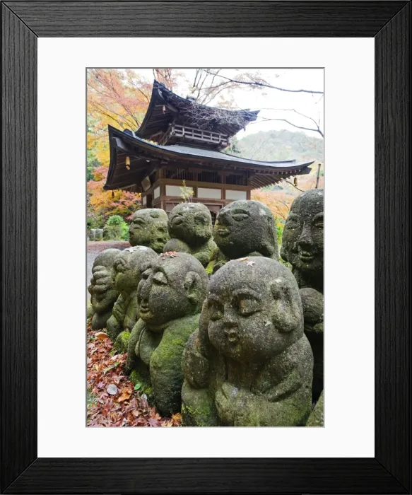 Framed Print : Asia, Japan. Kyoto, Sagano, Arashiyama, Otagi Nenbutsu dera temple, stone images Framed Print : Asia, Japan. Kyoto, Sagano, Arashiyama, Otagi Nenbutsu dera temple, stone images