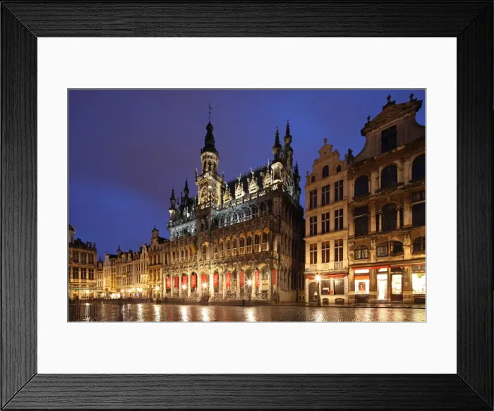 Framed Print : The Maison du Roi (Kings House) on the famous Grande Place in the City Centre of Brussels Framed Print : The Maison du Roi (Kings House) on the famous Grande Place in the City Centre of Brussels