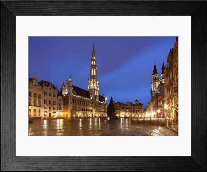 Framed Print : The Town Hall (French: H'tel de Ville), of the City of Brussels is a Gothic building from the Middle Ages. It is located on the famous Grand Place in Brussels, Belgium Framed Print : The Town Hall (French: H'tel de Ville), of the City of Brussels is a Gothic building from the Middle Ages. It is located on the famous Grand Place in Brussels, Belgium