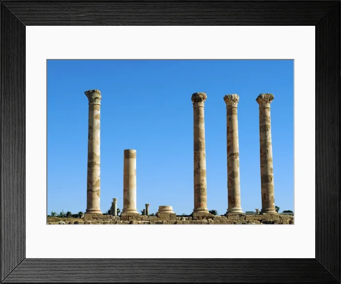 Framed Print : Libya, Sabratha. Columns Framed Print : Libya, Sabratha. Columns