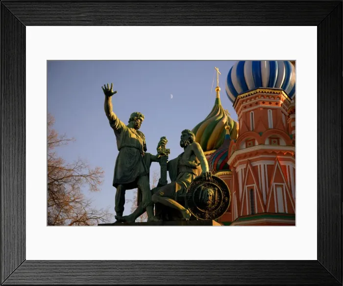 Framed Print : Russia, Moscow;The butcher Kuzma Minin & Prince Dmitry Podjarsky who led to expel the Poles from the Kremlin Framed Print : Russia, Moscow;The butcher Kuzma Minin & Prince Dmitry Podjarsky who led to expel the Poles from the Kremlin