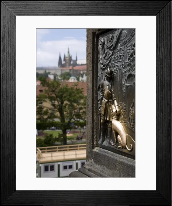 Framed Print : Czech Republic, Prague. Touching the plaque at the base of the John of Nepomuk Statue Framed Print : Czech Republic, Prague. Touching the plaque at the base of the John of Nepomuk Statue