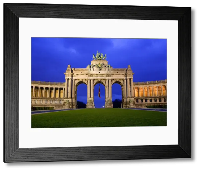 Framed Print : Belgium, Wallonia, Brussels; The Arch du Triomphe, one of the citys milestones Framed Print : Belgium, Wallonia, Brussels; The Arch du Triomphe, one of the citys milestones