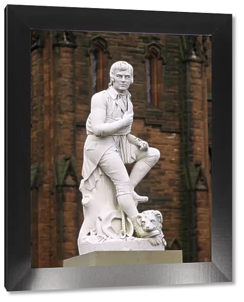 Statue of Robert Burns, Dumfries, South west Scotland