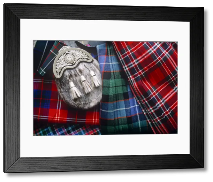 Framed Print : Clan Tartans, Inverness, Scotland Framed Print : Clan Tartans, Inverness, Scotland
