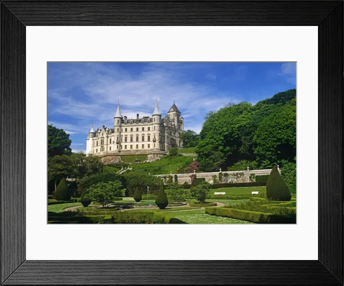 Framed Print : Dunrobin Castle, Golspie, Scotland. It dates in part from the early 1300s Framed Print : Dunrobin Castle, Golspie, Scotland. It dates in part from the early 1300s