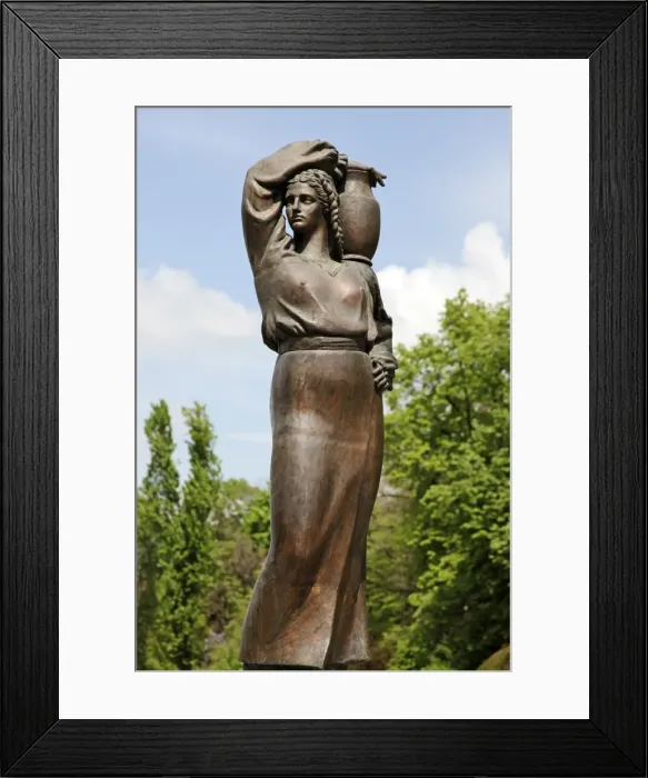 Framed Print : Statue as part of a fountain in the Herăstrău Park in Bucharest. Herăstrău Park is a large park on the northern side of Bucharest, Romania, around Lake Herăstrău Framed Print : Statue as part of a fountain in the Herăstrău Park in Bucharest. Herăstrău Park is a large park on the northern side of Bucharest, Romania, around Lake Herăstrău