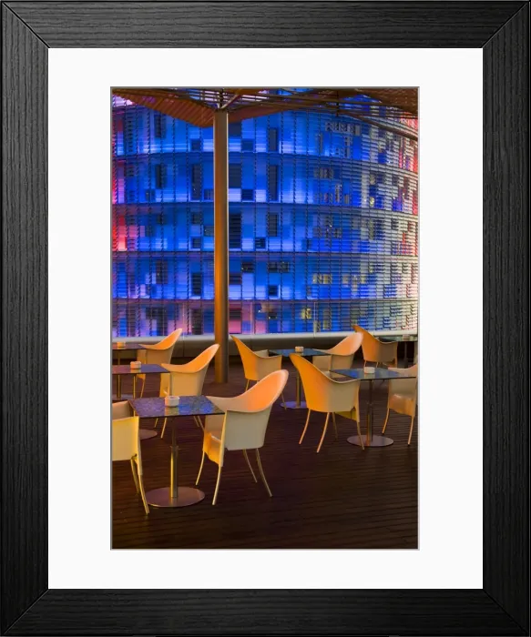 Framed Print : Agbar Tower, 142m skyscraper by architect Jean Nouve, Glorias Square, Barcelona, Spain Framed Print : Agbar Tower, 142m skyscraper by architect Jean Nouve, Glorias Square, Barcelona, Spain