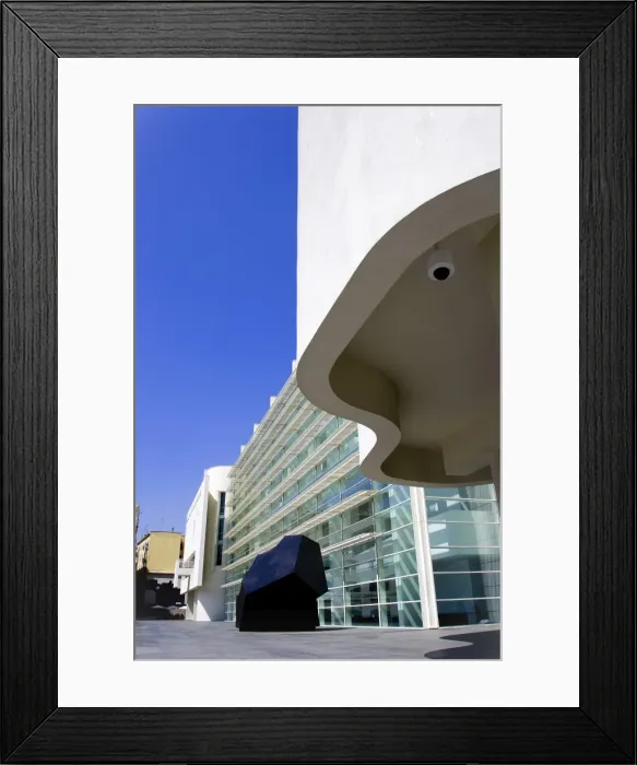 Framed Print : MACBA, Museum of Contemporary Art (1987-95, by Richard Meier). Barcelona. Spain Framed Print : MACBA, Museum of Contemporary Art (1987-95, by Richard Meier). Barcelona. Spain