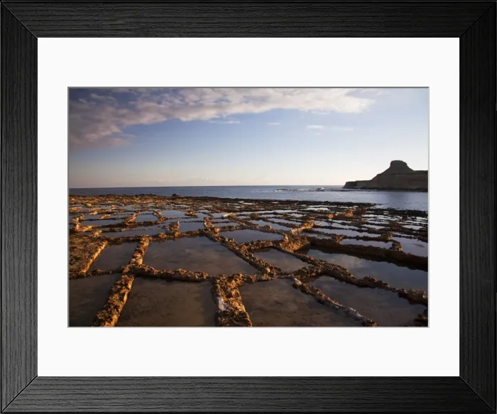 Framed Print : Gozo, Malta, Europe; Salt pans in Marsalforn Framed Print : Gozo, Malta, Europe; Salt pans in Marsalforn