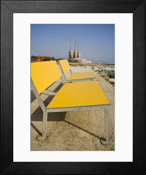 Framed Print : Old Thermal power station in Sant Adria de Besos, Barcelona, Spain Framed Print : Old Thermal power station in Sant Adria de Besos, Barcelona, Spain