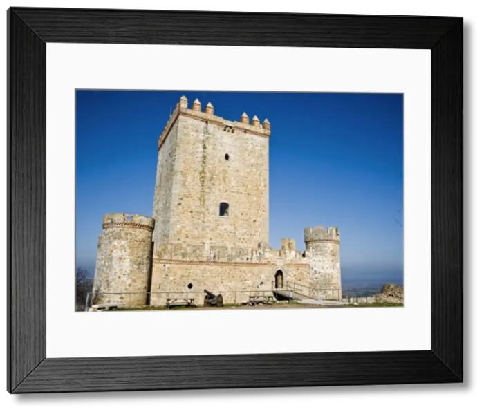 Framed Print : Castle of Nogales, Badajoz, Extremadura, Spain, Europe Framed Print : Castle of Nogales, Badajoz, Extremadura, Spain, Europe