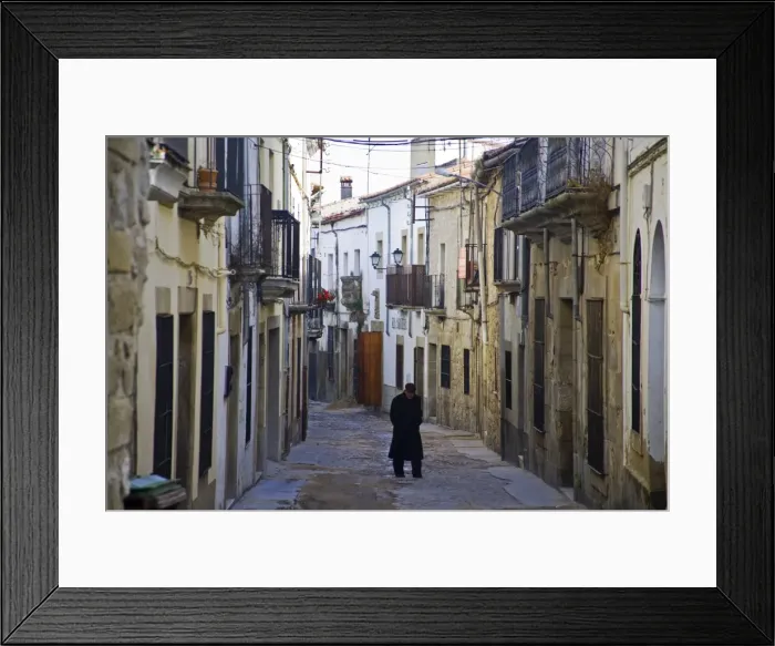 Framed Print : Street in the downtown of Trujillo, Caceres, Spain Framed Print : Street in the downtown of Trujillo, Caceres, Spain