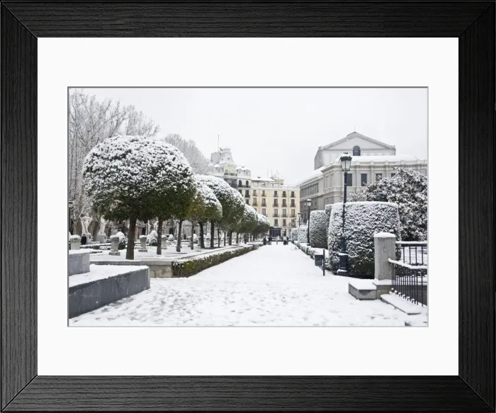 Framed Print : Parque del Oeste, in front of Royal Palace, Palacio Real, Madrid, Spain Framed Print : Parque del Oeste, in front of Royal Palace, Palacio Real, Madrid, Spain
