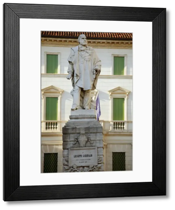 Framed Print : Italy, Veneto, Vicenza, Western Europe; Monument to one of the great symbolic figures of Italian unification, Giuseppe Garibaldi in Framed Print : Italy, Veneto, Vicenza, Western Europe; Monument to one of the great symbolic figures of Italian unification, Giuseppe Garibaldi in