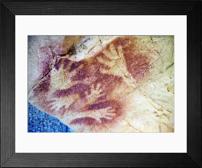 Framed Print : Spain, Cave of Altimira, rock art paintings of animals, Unesco site Framed Print : Spain, Cave of Altimira, rock art paintings of animals, Unesco site