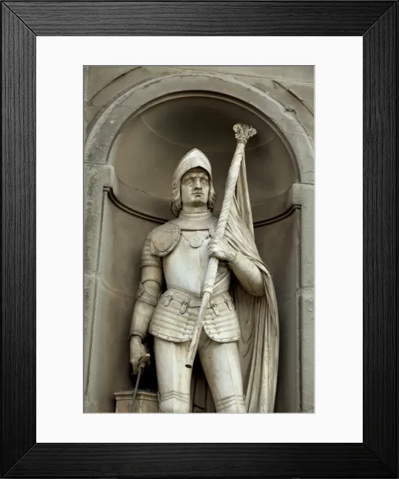 Framed Print : Italy, Florence, Western Europe; One of the numerous statues near the Uffizi Framed Print : Italy, Florence, Western Europe; One of the numerous statues near the Uffizi