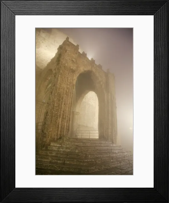 Framed Print : Sicily, Italy, Western Europe; Detail from the Erice Cathedral in high humidity Framed Print : Sicily, Italy, Western Europe; Detail from the Erice Cathedral in high humidity