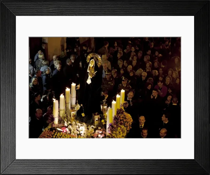Framed Print : Sicily, Italy, Western Europe; The Addolorata during the Misteri procession on Good Friday Framed Print : Sicily, Italy, Western Europe; The Addolorata during the Misteri procession on Good Friday