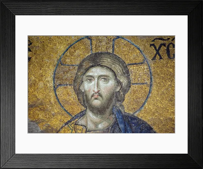 Framed Print : Turkey, Istanbul, Hagia Sophia. Detail from the Deesis mosaic Framed Print : Turkey, Istanbul, Hagia Sophia. Detail from the Deesis mosaic
