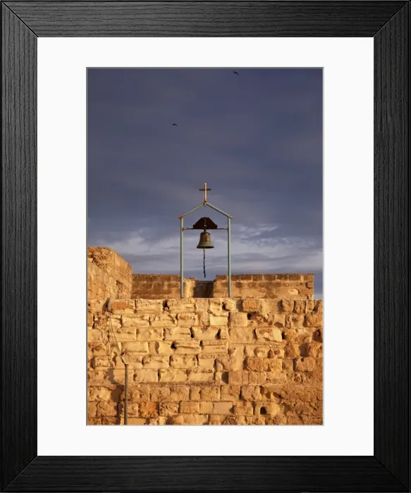 Framed Print : Sicily, Italy, Western Europe; A small chapel in the port of Trapani