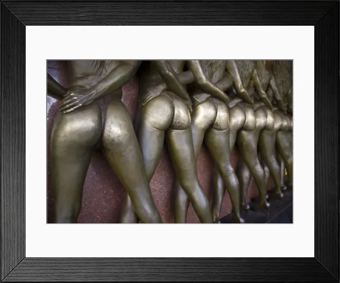 Framed Print : Bronze Crazy Girls sculpture at hotel Riviera, Las Vegas, Nevada, United States of America Framed Print : Bronze Crazy Girls sculpture at hotel Riviera, Las Vegas, Nevada, United States of America