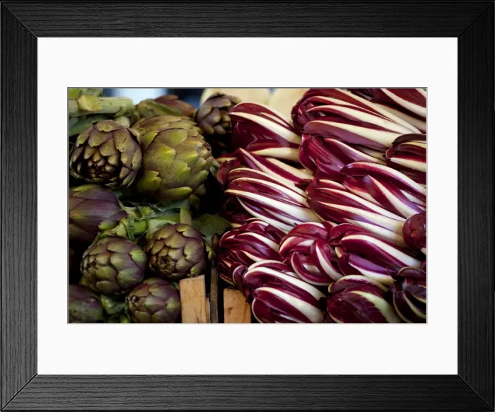 Framed Print : Venice, Veneto, Italy; Vegetables on display in the market Framed Print : Venice, Veneto, Italy; Vegetables on display in the market