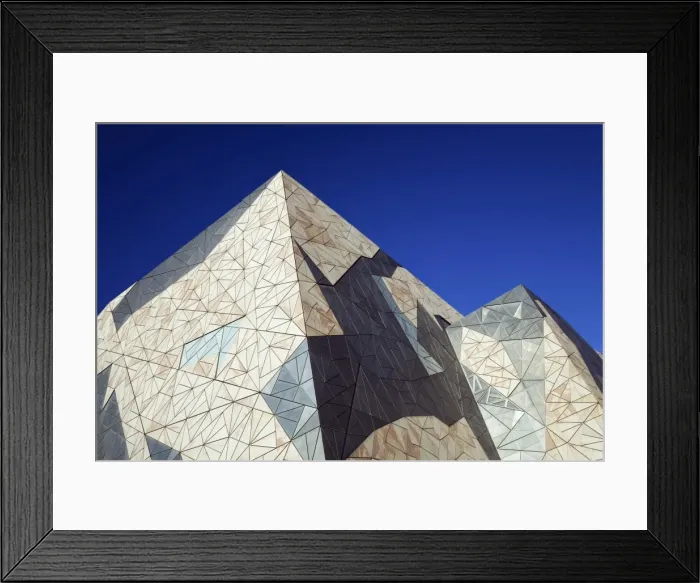 Framed Print : Australia, Victoria, Melbourne. Modern architecture of Federation Square Framed Print : Australia, Victoria, Melbourne. Modern architecture of Federation Square