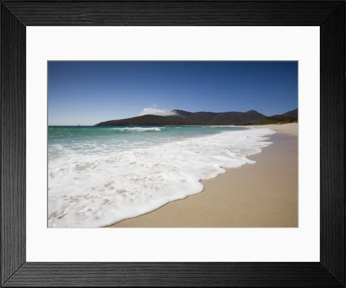Framed Print : Australia, Tasmania, Freycinet National Park. Wineglass Bay Framed Print : Australia, Tasmania, Freycinet National Park. Wineglass Bay