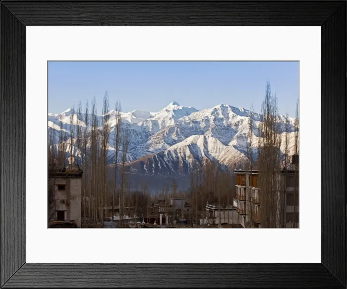 Framed Print : India, Ladakh, Leh. Stok Kangri Peak from Leh. Stok Kangri is the highest mountain in the Stok Range in the Himalayas, in the Ladakh region of North Framed Print : India, Ladakh, Leh. Stok Kangri Peak from Leh. Stok Kangri is the highest mountain in the Stok Range in the Himalayas, in the Ladakh region of North