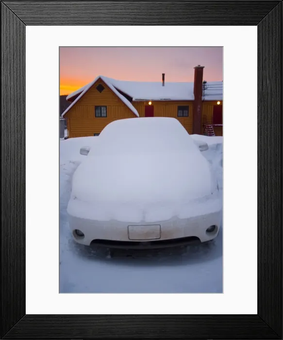 Framed Print : Deep winter in Quebec, Canada Framed Print : Deep winter in Quebec, Canada