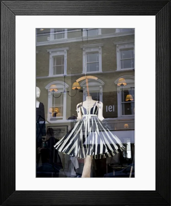 Framed Print : original and modern fashion in Notting Hill, London Framed Print : original and modern fashion in Notting Hill, London
