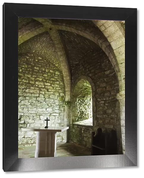 England, Dorset, St Aldhelms Head. This isolated chapel, dedicated to St Aldhelm